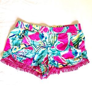 Lilly Pulitzer Fringe Shorts- small